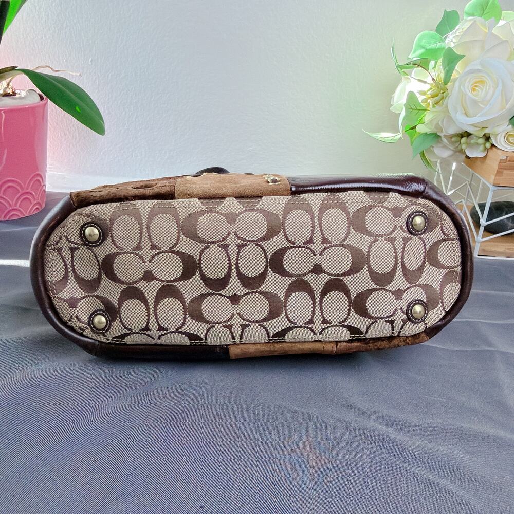 Coach Vintage F12843 Signature Patchwork Tote Bag - Picture 7 of 8